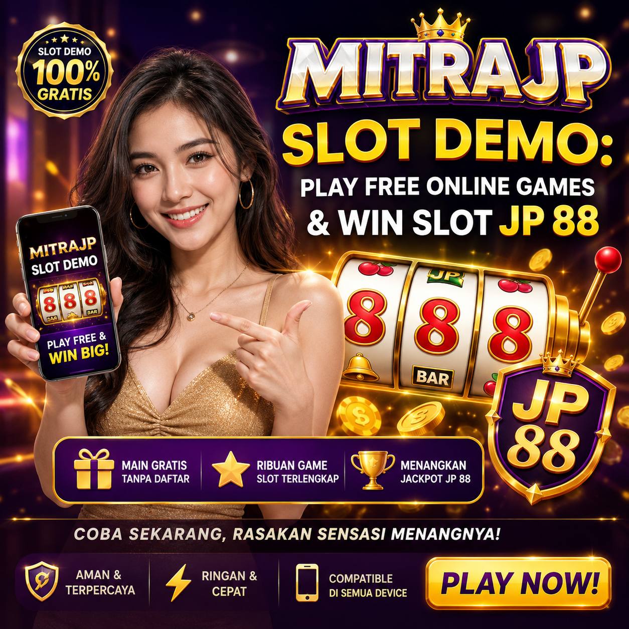 MITRAJP Slot Demo: Jasper Alberta Play Free Online Games & Win Slot JP 88